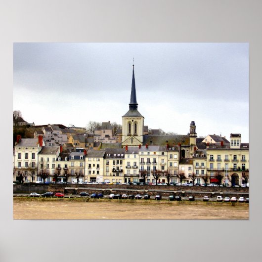 Poster de la scène de la rive de la rivière Saumur (Devant)