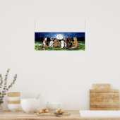 Poster de la scène de nuit Moon Chien Dalmation Es (Cuisine)