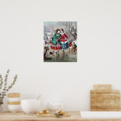 Poster de la scène de patinage sur glace victorien (Cuisine)