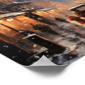 Poster de la scène d'hiver de Paris Street (Coin)