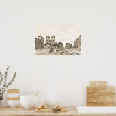 Poster de la Seine à Paris (Cuisine)