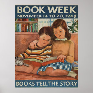 Poster de la Semaine du livre pour enfants 1948