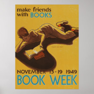 Poster de la Semaine du livre pour enfants 1949