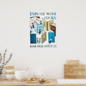 Poster de la Semaine du livre pour enfants 1957 (Cuisine)