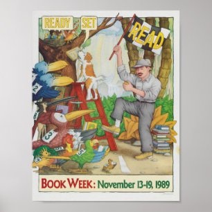 Poster de la Semaine du livre pour enfants 1989