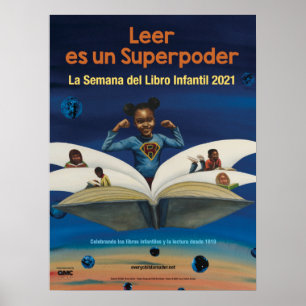 Poster de la Semaine du livre pour enfants 2021 Es