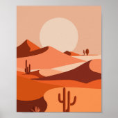 Poster de la serenity Cactus Sunset Vibes du déser (Devant)