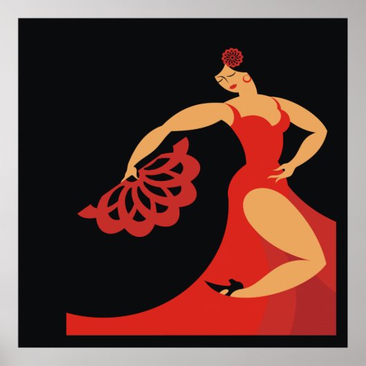 Poster de la série de danseurs de flamenco Lg. (Devant)