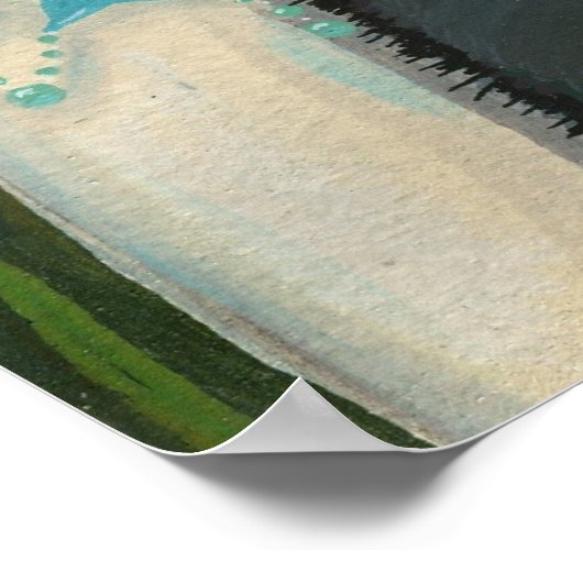 Poster de la sorcière et du chat Peekaboo (Coin)