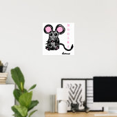 Poster de la souris Cute Mooska (Bureau à domicile)