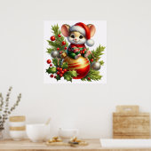 Poster de la souris de Noël (Cuisine)