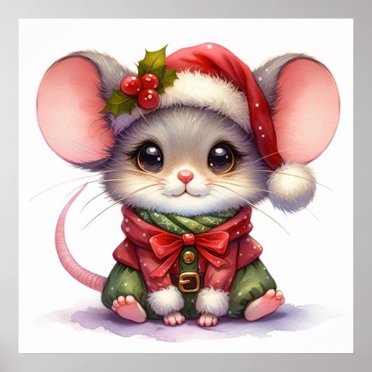 Poster de la souris de Noël (Devant)