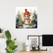 Poster de la souris de Noël (Bureau à domicile)