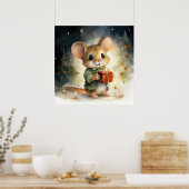 Poster de la souris de Noël (Cuisine)