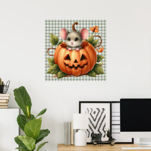 Poster de la souris d'Halloween