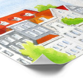 Poster de la souris et des toits de ballon (Coin)