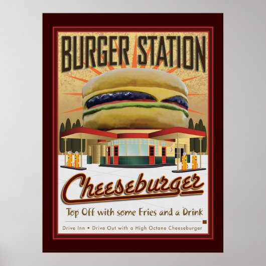 Poster de la station Burger (Devant)