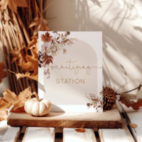 Poster de la station de nettoyage de chute rustiqu