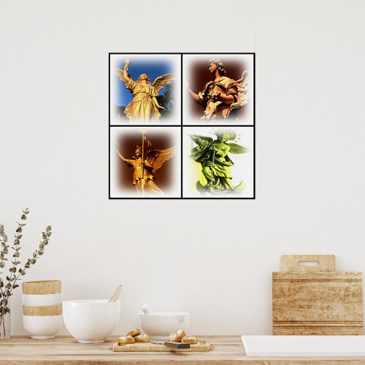 Poster de la statue d'Ange (Cuisine)