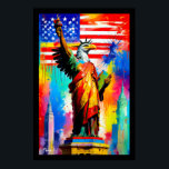 Poster de la statue de l'aigle Liberty Pop Art<br><div class="desc">Poster de la statue de l'aigle Liberty Pop Art</div>