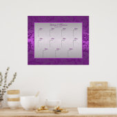 Poster de la table Damask II en argent et pourpre (Cuisine)