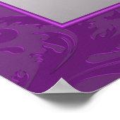 Poster de la table Damask II en argent et pourpre (Coin)