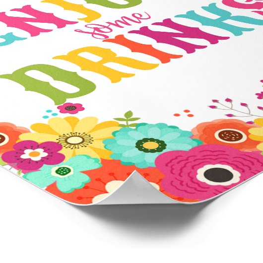 Poster de la table de bar Thème Fiesta mexicaine (Coin)