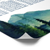 Poster de la table de Mariage du camping (Coin)