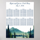 Poster de la table de Mariage du camping (Devant)