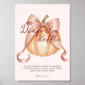 Poster de la table des enseignes citrouille Pink B (Devant)