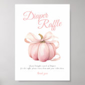 Poster de la table des enseignes citrouille Pink B (Devant)