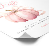 Poster de la table des enseignes citrouille Pink B (Coin)