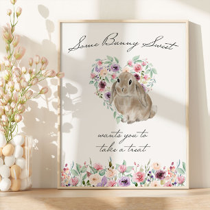 Poster de la table Little Bunny Baby shower Favori