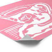 Poster de la Tea-up rose, 7" x 5" (Coin)