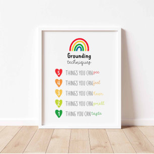 Poster de la technique de mise à la terre colorée