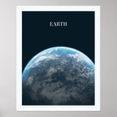 Poster de la Terre depuis l'espace (Devant)