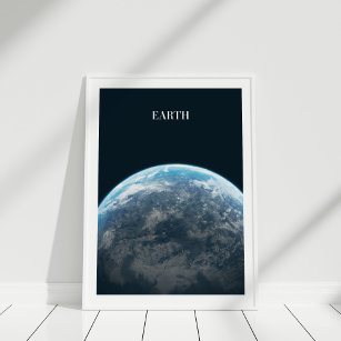 Poster de la Terre depuis l'espace