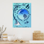 Poster de la Terre et des Symboles (Cuisine)