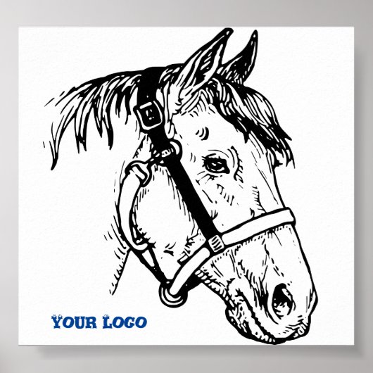 Poster de la tête du cheval (Devant)