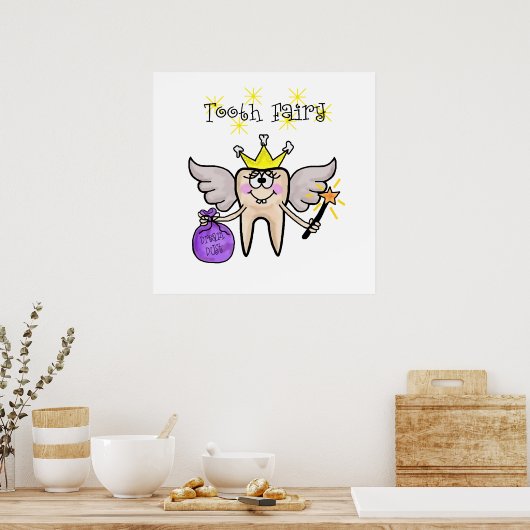 Poster de la Tooth Fairy Funny Personnaliser It! (Cuisine)