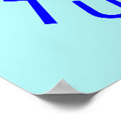 Poster de la tortue bleue (Coin)