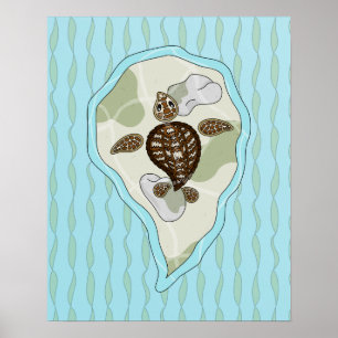 Poster de la tortue de mer