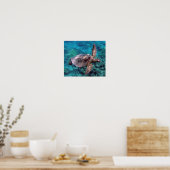 Poster de la Tortue Hawaii Honu (Cuisine)