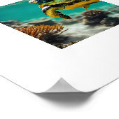 Poster de la tortue sous-marine (Coin)