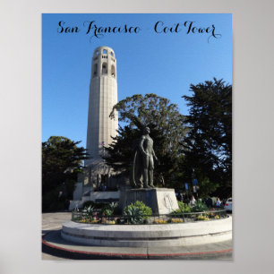 Poster de la Tour Coit et de la Statue Columbus #1