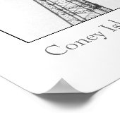 Poster de la tour de saut de parachute (Coin)