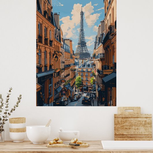 Poster de la Tour Eiffel (Cuisine)