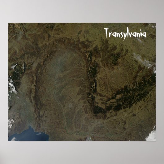 Poster de la Transylvanie, Monts Carpates (Devant)