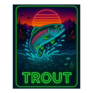 Poster de la truite néon