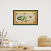 Poster de la tughra sultane ottomane (Cuisine)